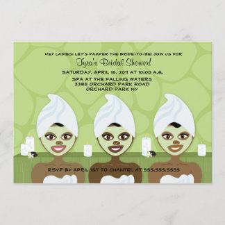 INVITATION DE DOUCHE spa BRIDAL - Vert