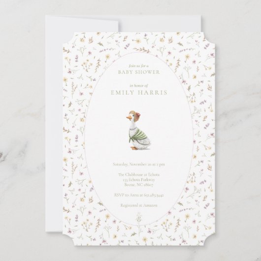 Invitation de douche - storybook rose (Devant)