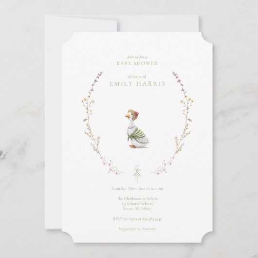 Invitation de douche - storybook rose (Devant)