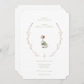 Invitation de douche - storybook rose (Devant / Derrière)