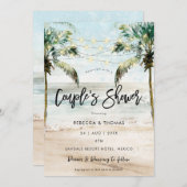 invitation de douche tropicale pour couples avec p (Devant / Derrière)