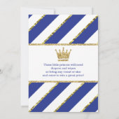 Invitation de douche Twin Little Princes, Parties  (Dos)