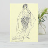 invitation de douche vintage (Debout devant)