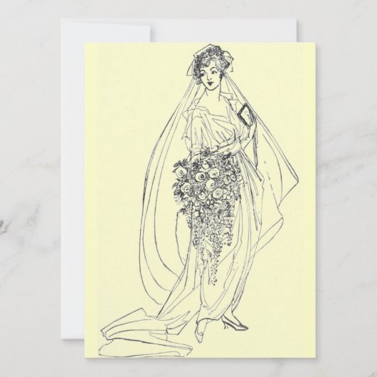 invitation de douche vintage (Devant)