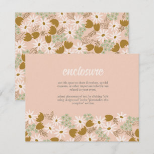 Invitation de douche vintage Florale