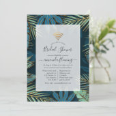 Invitation de douche virtuelle de nuit tropicale (Debout devant)
