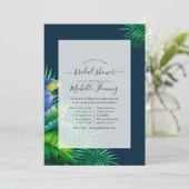 Invitation de douche virtuelle tropicale (Debout devant)