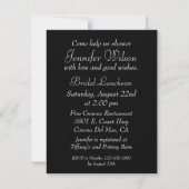 Invitation de douches à la nuptiale blanc (Dos)