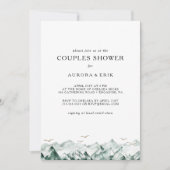 Invitation de douches Couples de Montagne Verte et (Devant)