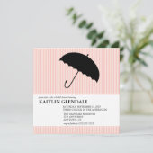 Invitation de douches nuptiales avec parapluie (Debout devant)