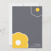 Invitation de douches nuptiales florales modernes  (Dos)