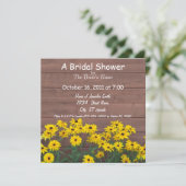 invitation de douches nuptiales jaunes (Debout devant)