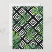 Invitation de douches nuptiales Tropical Palm Fron (Dos)