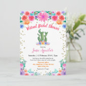 Invitation de douches nuptiales virtuelles de Cact (Debout devant)