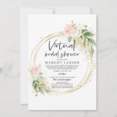 Invitation de douches nuptiales virtuelles Verdure (Devant)