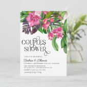 Invitation de douches pour couples tropicaux (Debout devant)