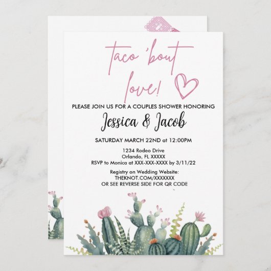 Invitation de douches pour les couples (Devant / Derrière)