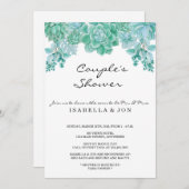 Invitation de douches pour les couples - Mariée, M (Devant / Derrière)