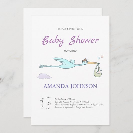 Invitation de dragon coquin (Devant / Derrière)