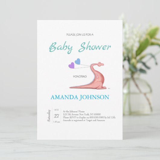 Invitation de dragon coquin (Debout devant)