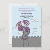 Invitation de dragon de contes de fées (Devant)