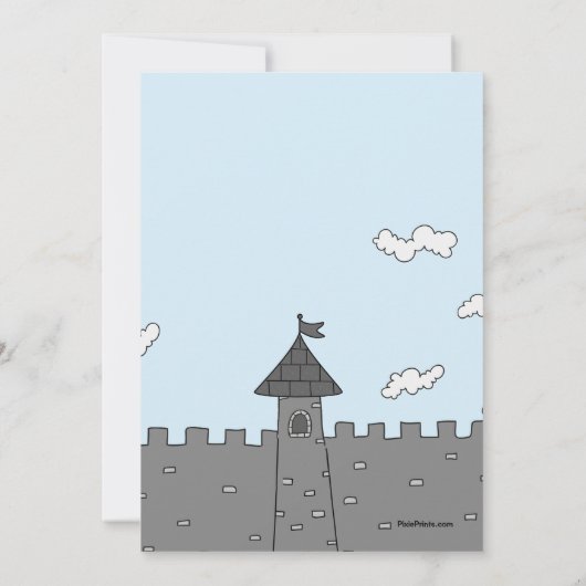 Invitation de dragon de contes de fées (Dos)