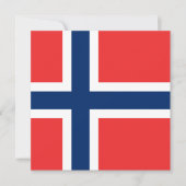 Invitation de drapeau de la Norvège (Devant)