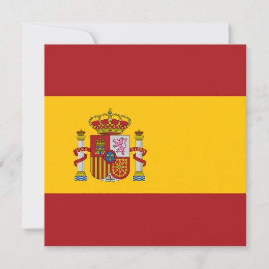 Invitation de drapeau de l'Espagne (Devant)