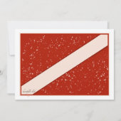 Invitation de drapeau de plongeur autonome (Dos)