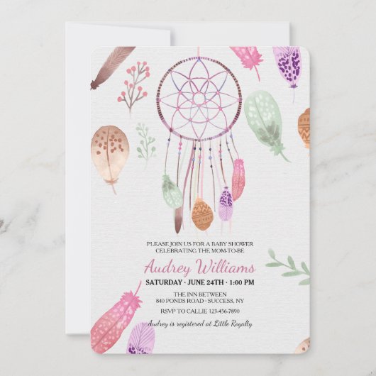 Invitation de Dreamcatcher (Devant)