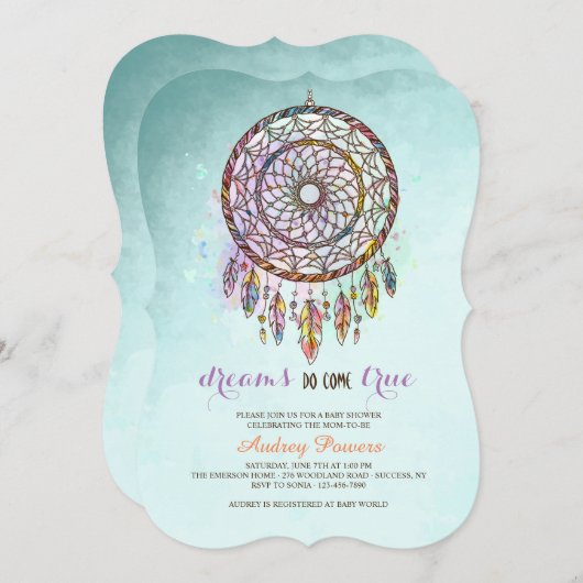 Invitation de Dreamcatcher (Devant / Derrière)