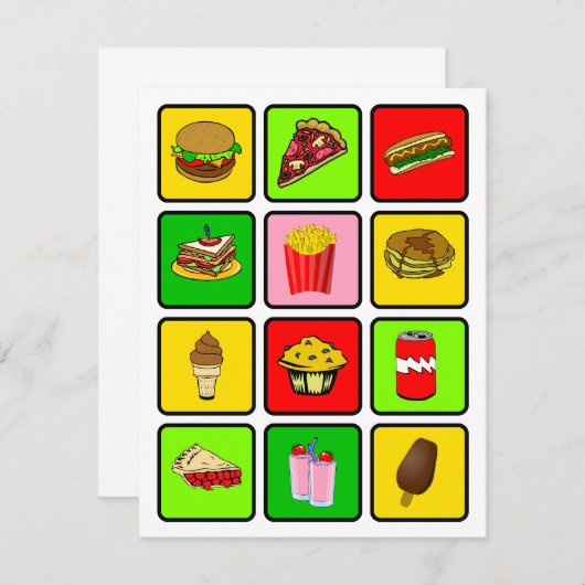 Invitation de drogué d'aliments de préparation (Devant / Derrière)