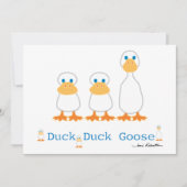 Invitation de Duck Duck Goose (Devant)