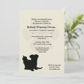 Invitation de Empreinte de patte vétérinaire (Debout devant)