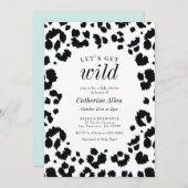 Invitation de Empreintes de léopard sauvages (Devant / Derrière)