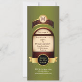 Invitation de Étiquette d'or (Devant)