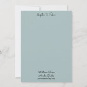 Invitation De Eucalyptus Dentelle Tulle Pastel Dusty Mariage (Dos)