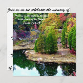 Invitation de faire-part de cérémonie (Devant / Derrière)