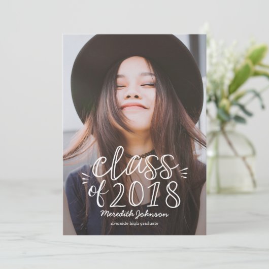 Invitation de Faire-part de diplôme de script amus (Debout devant)