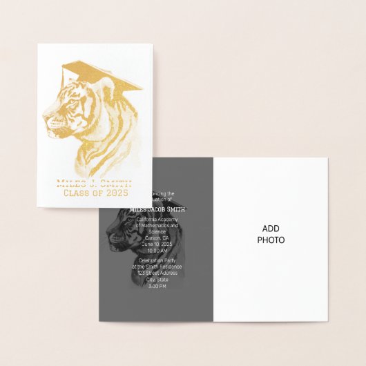 Invitation de Faire-part de diplôme unique (Affichage)