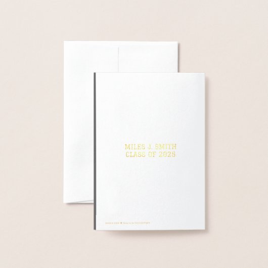 Invitation de Faire-part de diplôme unique (Derrière avec enveloppe)