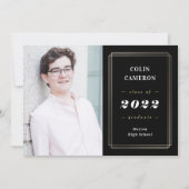 Invitation de Faire-part de graduation de la front (Devant)