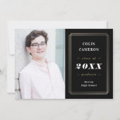 Invitation de Faire-part de graduation de la front (Devant)