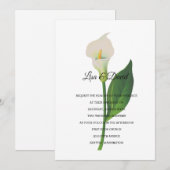 Invitation de faire-part de mariage-Cala Lily (Devant / Derrière)