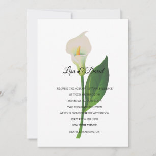 Invitation de faire-part de mariage-Cala Lily