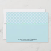 Invitation de faire-part de naissance de photo de (Dos)