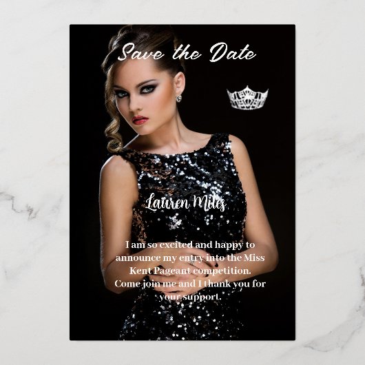 Invitation de Faire-part de pétrole (Recto)