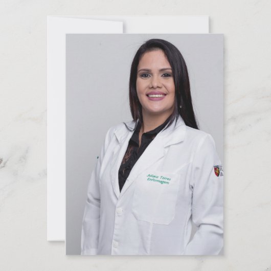 Invitation de Faire-part des diplômés en soins inf (Dos)