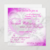 Invitation de Faire-part Fiançailles (Devant / Derrière)