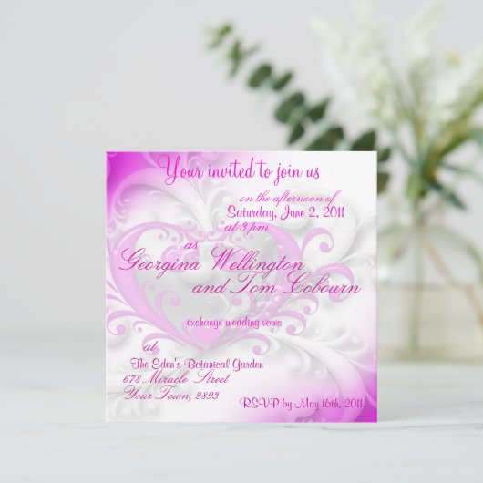 Invitation de Faire-part Fiançailles (Debout devant)